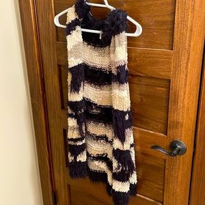 Free people warm long cozy sweater vest size M